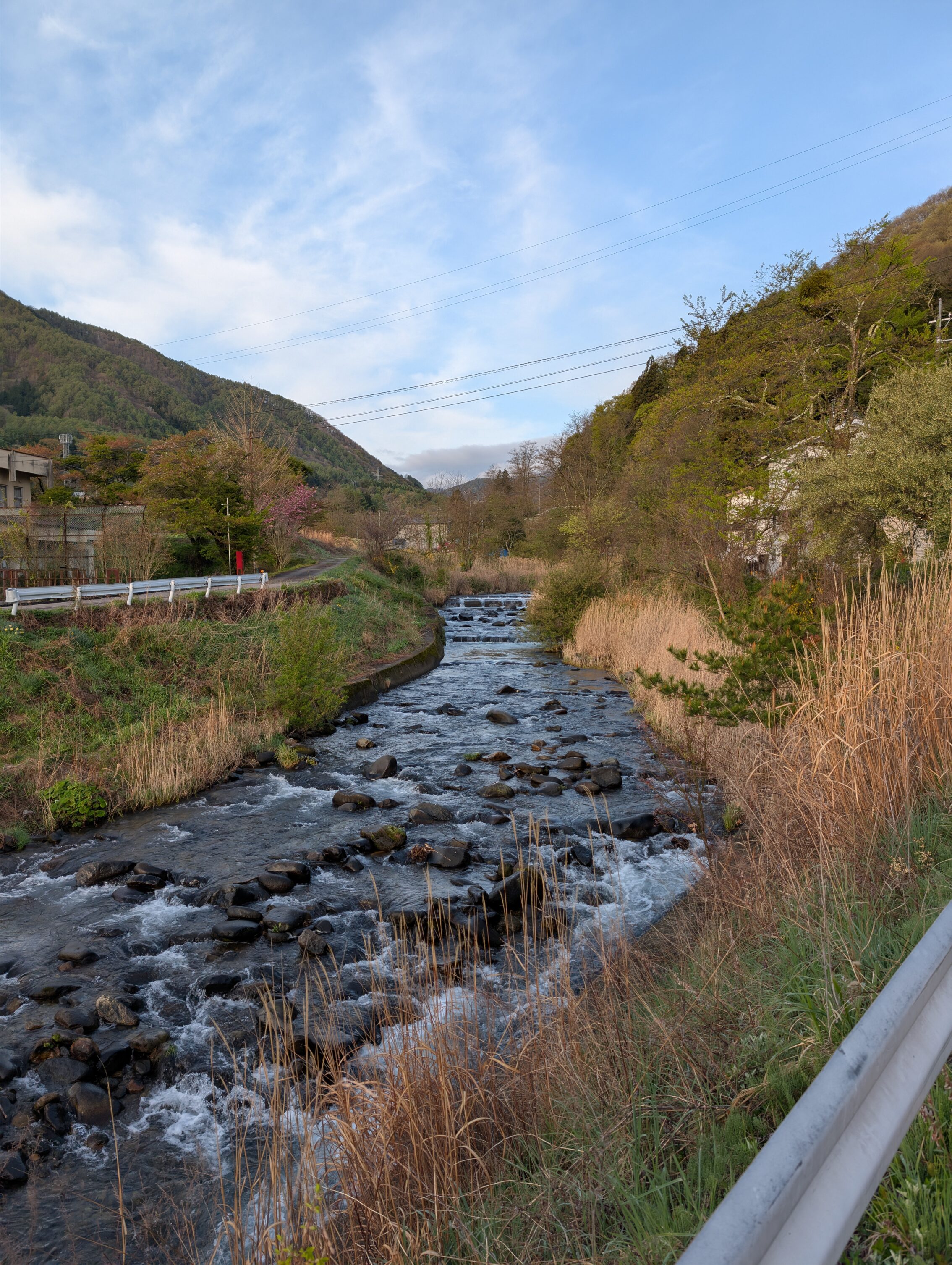 A river running through a deep valley.