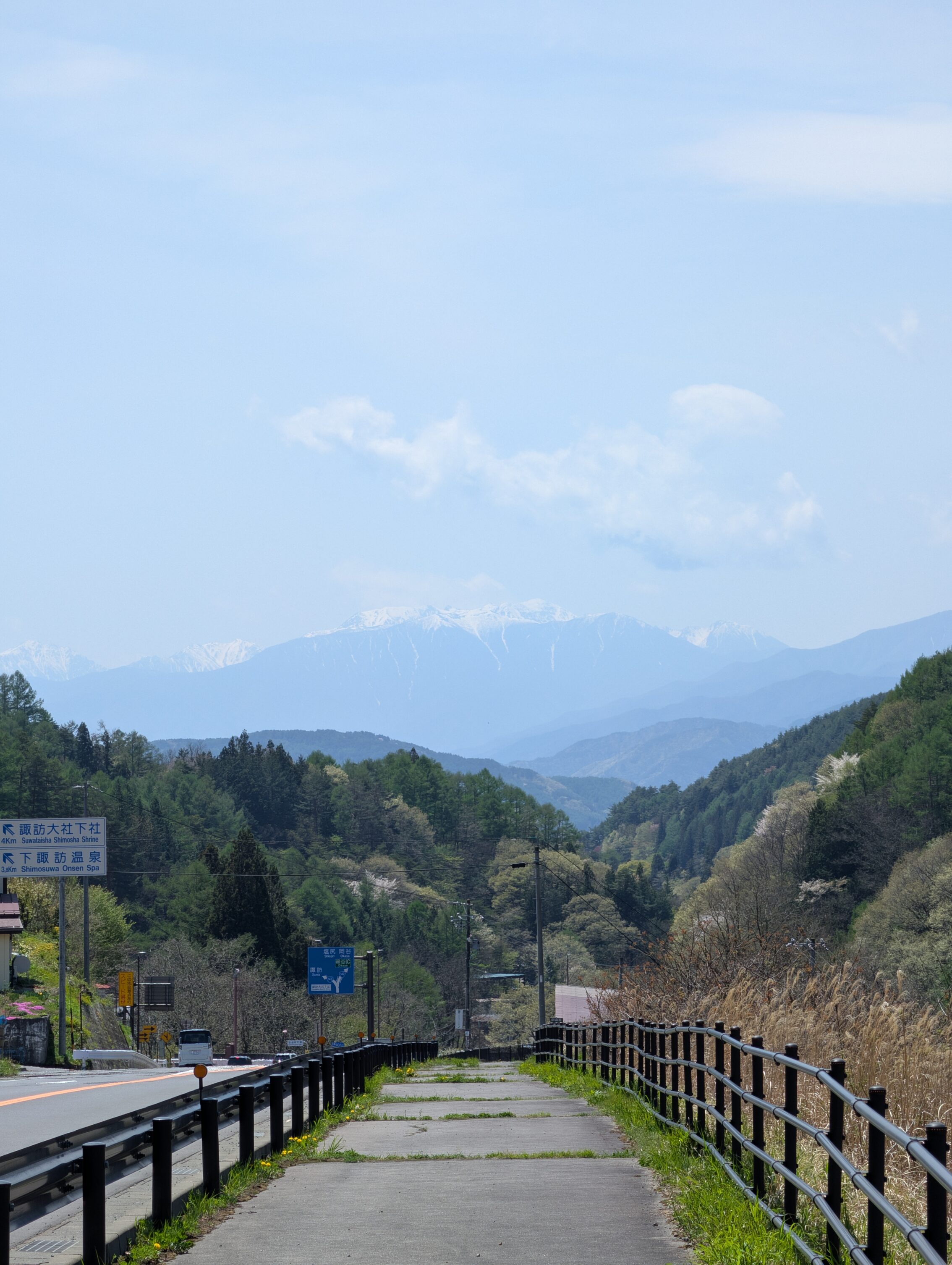 Mountains in the distance.