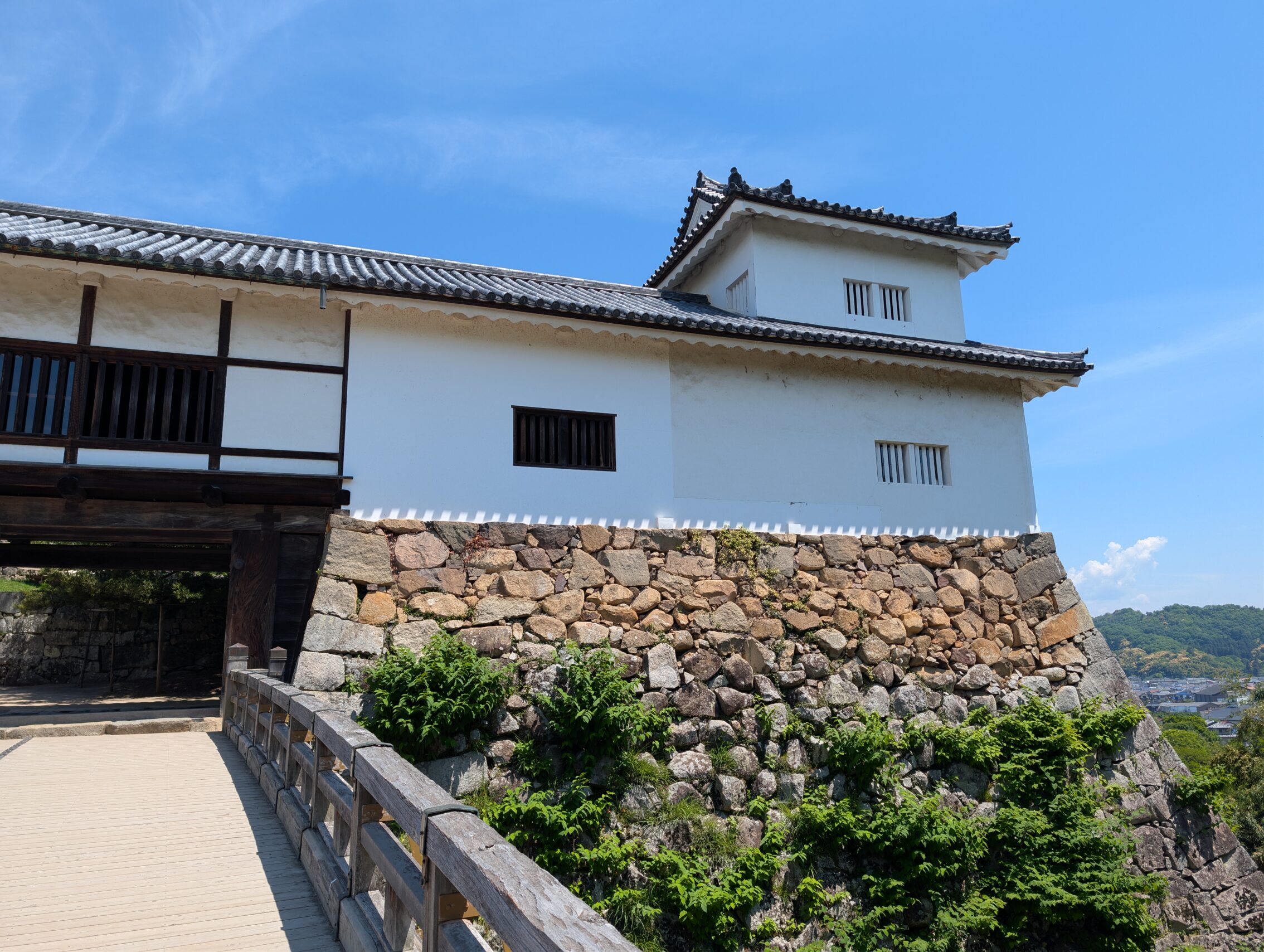 A part of the castle, across another bridge.